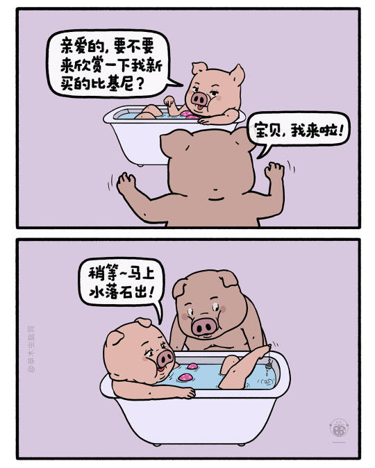 浪漫出浴猪