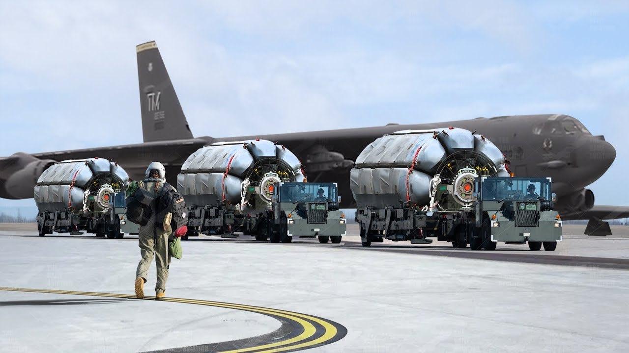 B-52轰炸机可以像左轮手枪弹鼓一样，用旋转发射器携带巡航导弹。