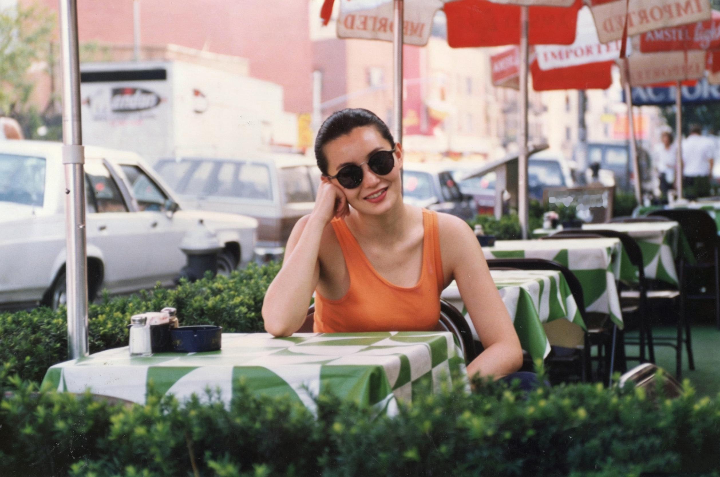 1990年张曼玉在纽约拍摄《爱在别乡的季节》