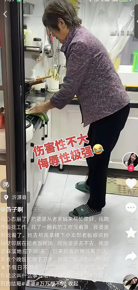 笑不活了！山东一女子想出去找工作，就让婆婆来帮忙带娃，结果自己找了好几天工作都没