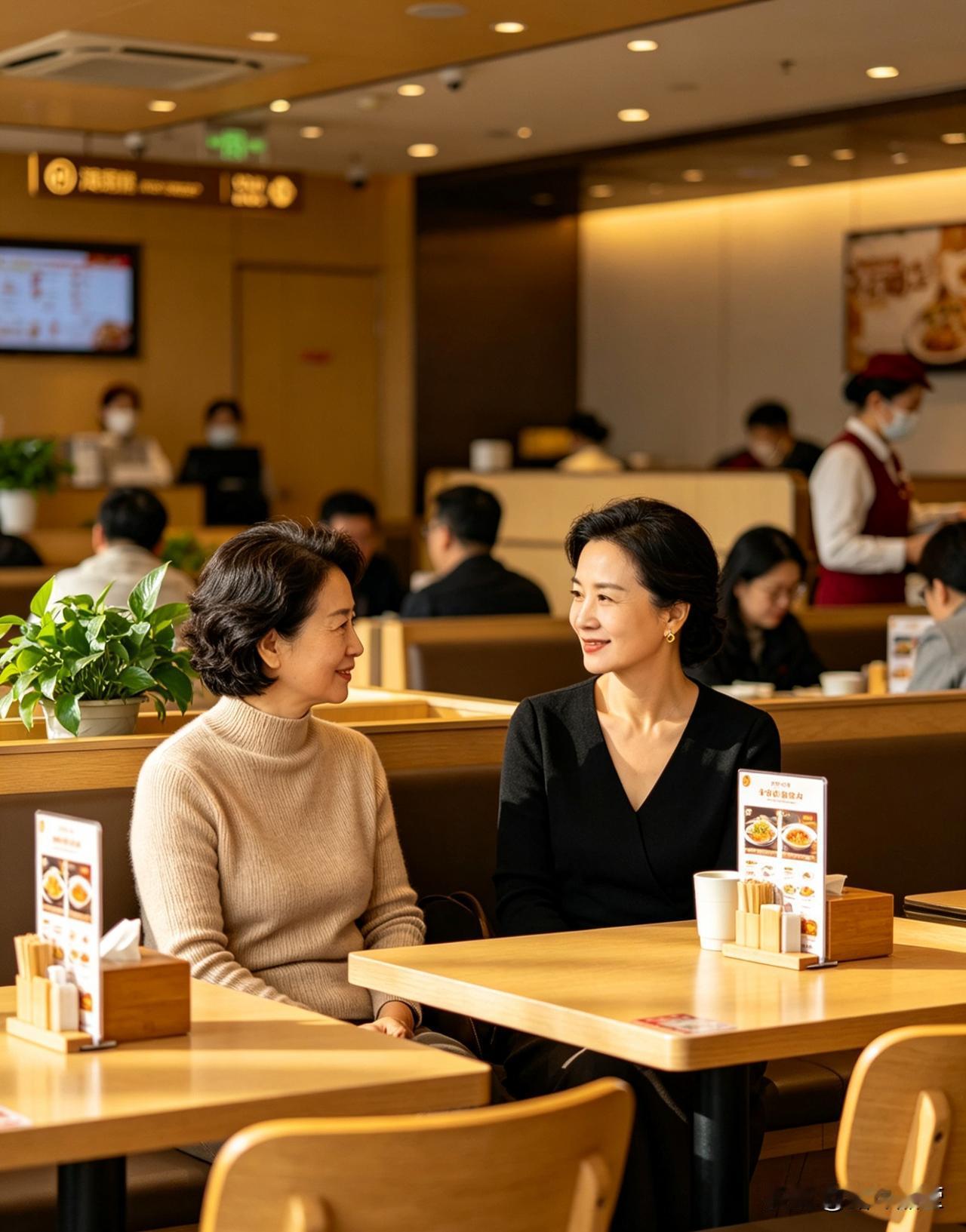 有时候差一点点，气质就完全不一样。昨天跟先生去吃海底捞，等位的时候看见对面坐