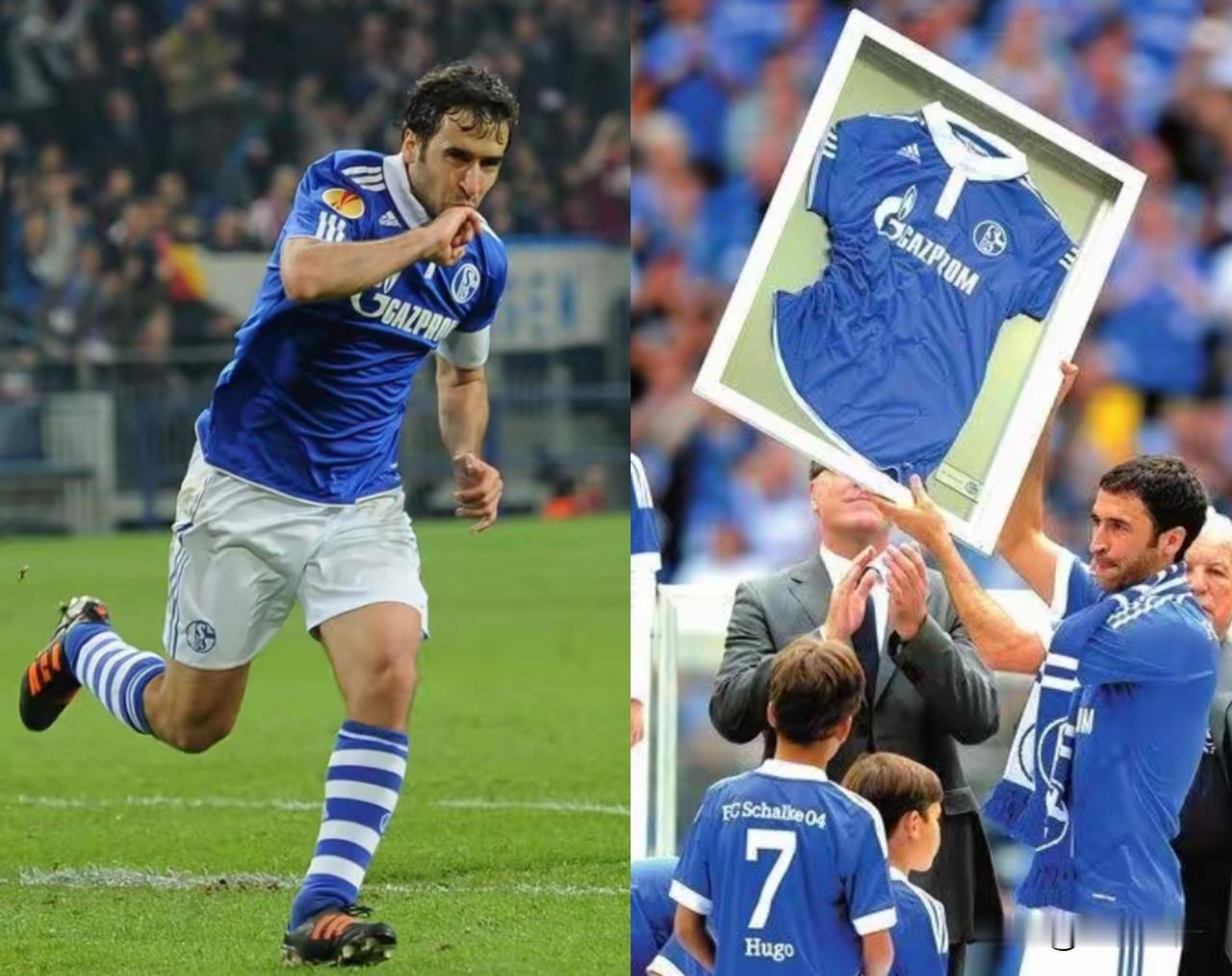 同为7号代言人，劳尔做到了C罗做不到的事劳尔33岁离开皇马转会沙尔克04，巧