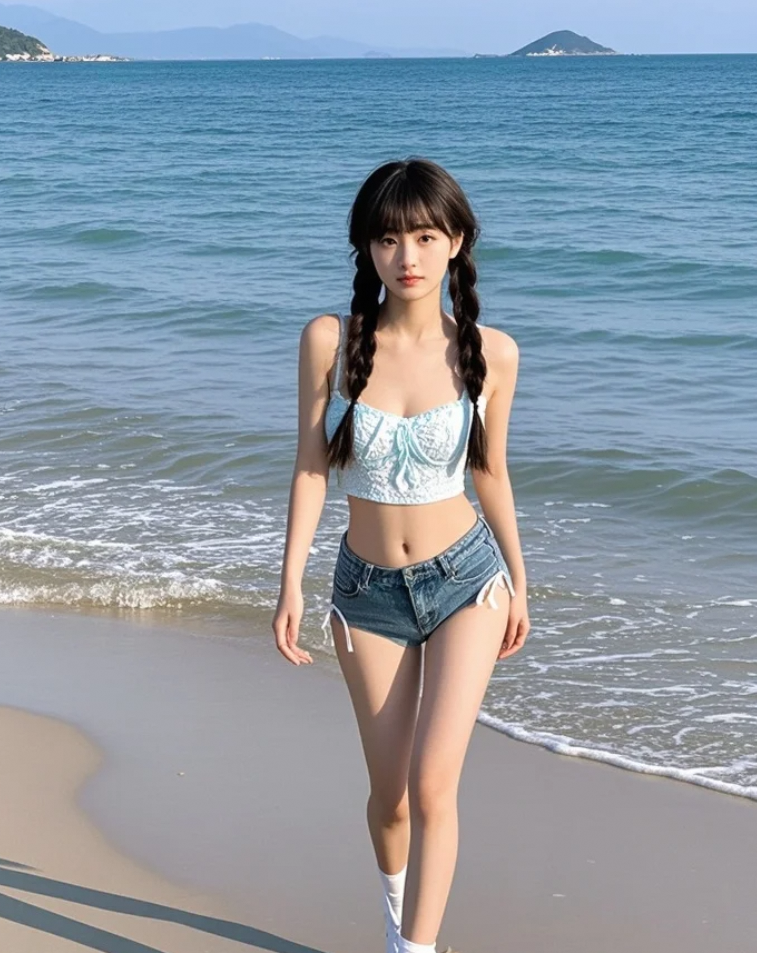她眼中的光芒，比远方的灯塔还要明亮。