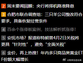 周末消息汇总市场最期待的降准降息没有落地，消息面没有看到亮点，偏中