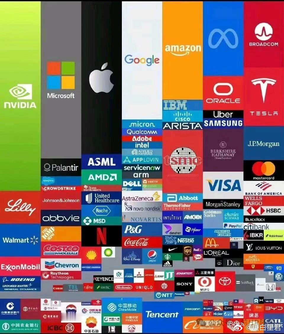 6家美国公司超全A股，市值背后的差距与破局之道6家美国公司超全A股，市值背后的差