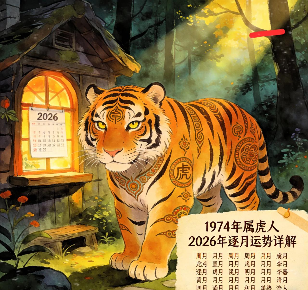 74年属虎的兄弟姐妹们！2026年运势这就来了74年属虎人2026年的逐月