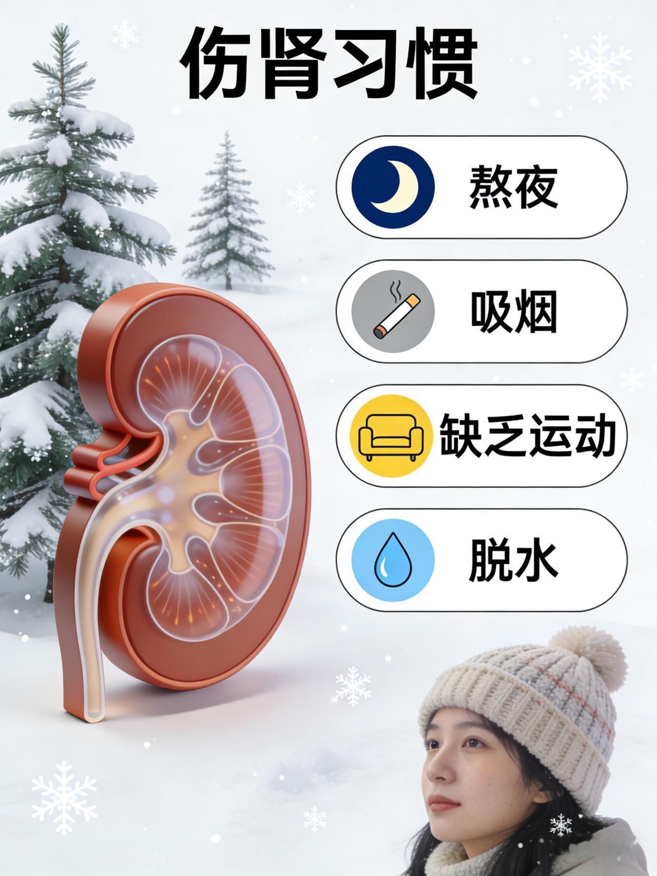 冬季肾衰风险增？医生告诫4个伤肾习惯肾衰离我们有多近？医生紧急提醒：天冷宁