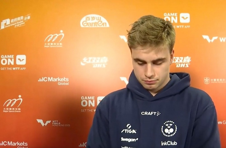 莫雷加德: 我跟王楚钦说希望他早日康复, 无法交手我感到非常遗憾