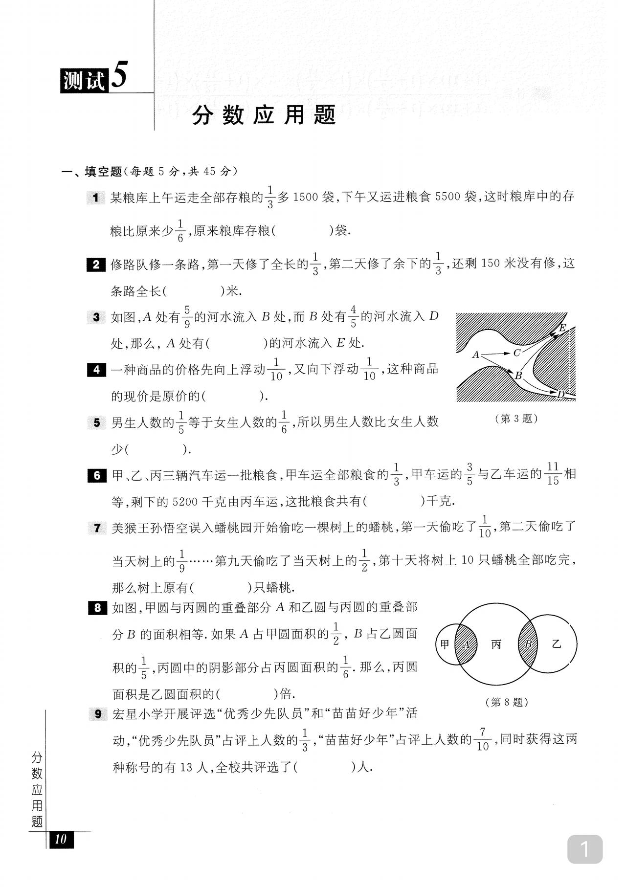 奥数教程里的题很专和精看看六年级关于分数的应用题设置层次感很强当然了这种