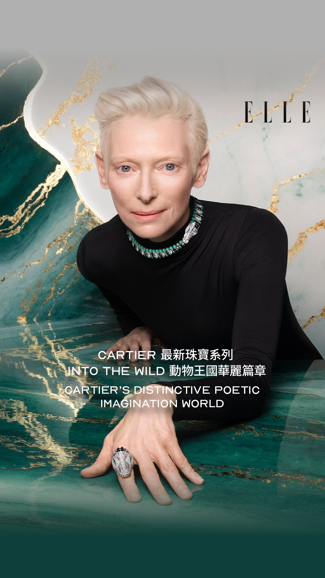 Tilda新动态！拿下Cartier合约咯～💎ELLEHK