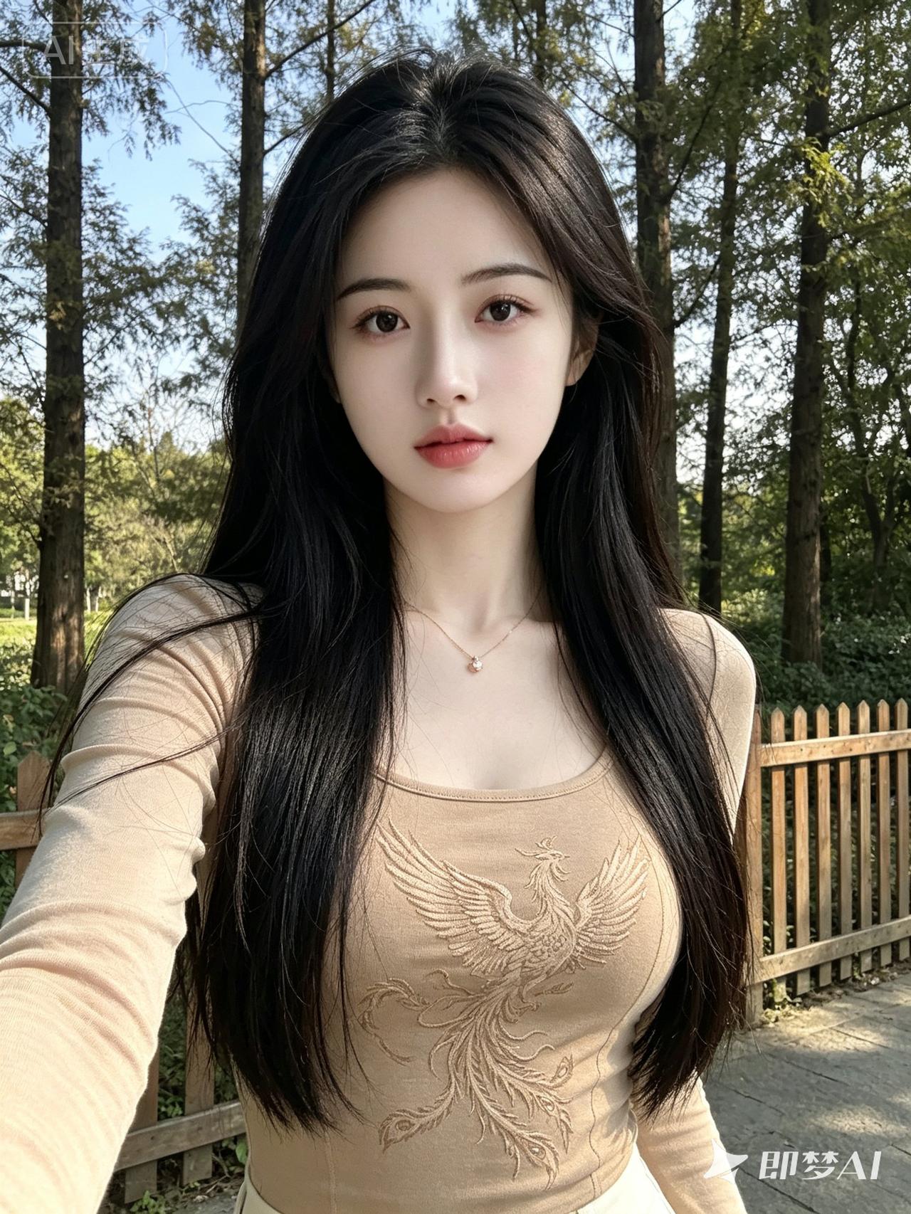 森林中的仙女，自然与美的结合