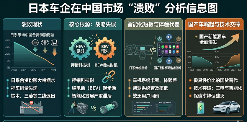  曾经“一车传三代”的日系车，正遭遇集体崩塌。日系三强财报集体哑火，本田迎上市近