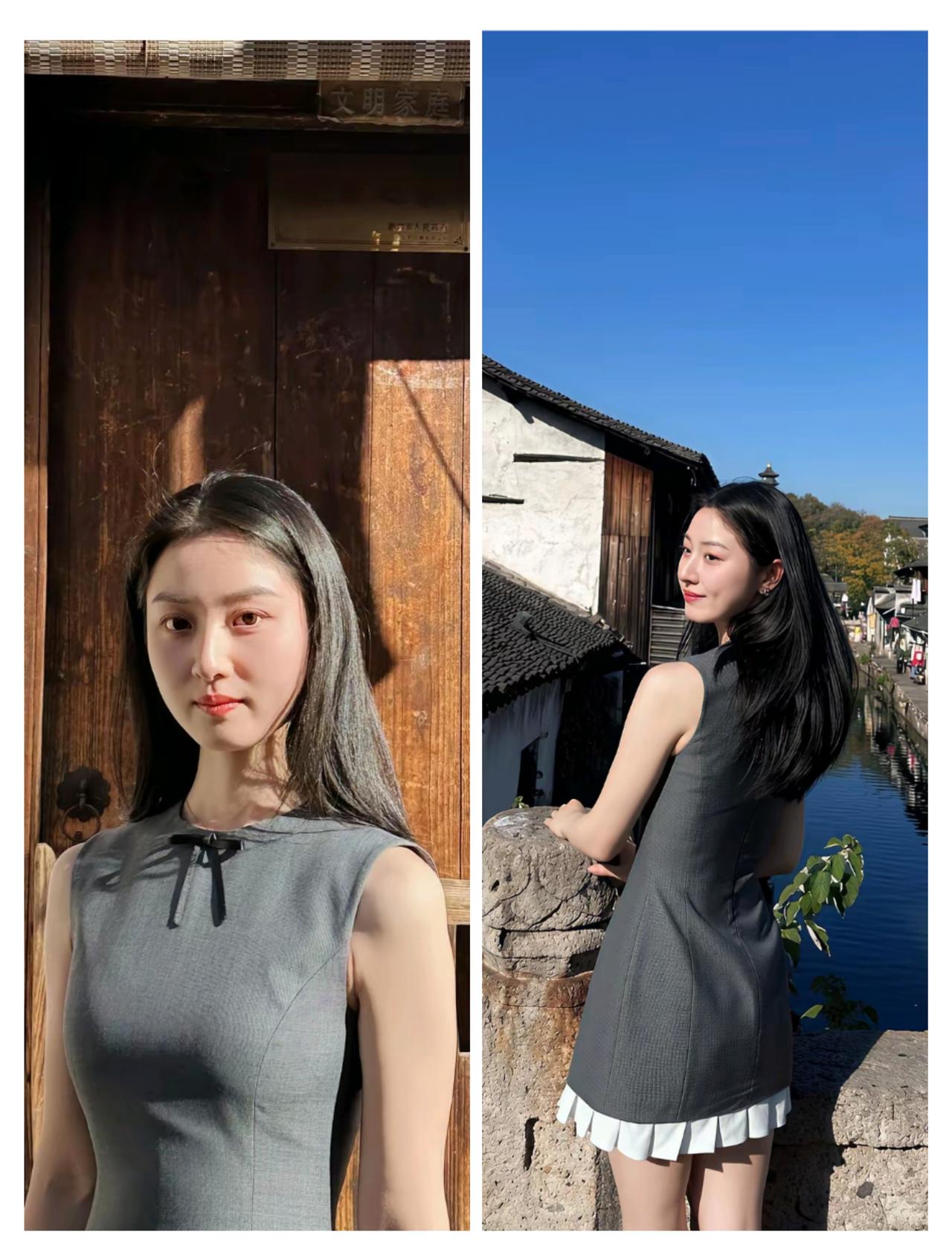 美妞们日常穿搭分享刘亦菲是你心中的女神吗辣妹穿搭