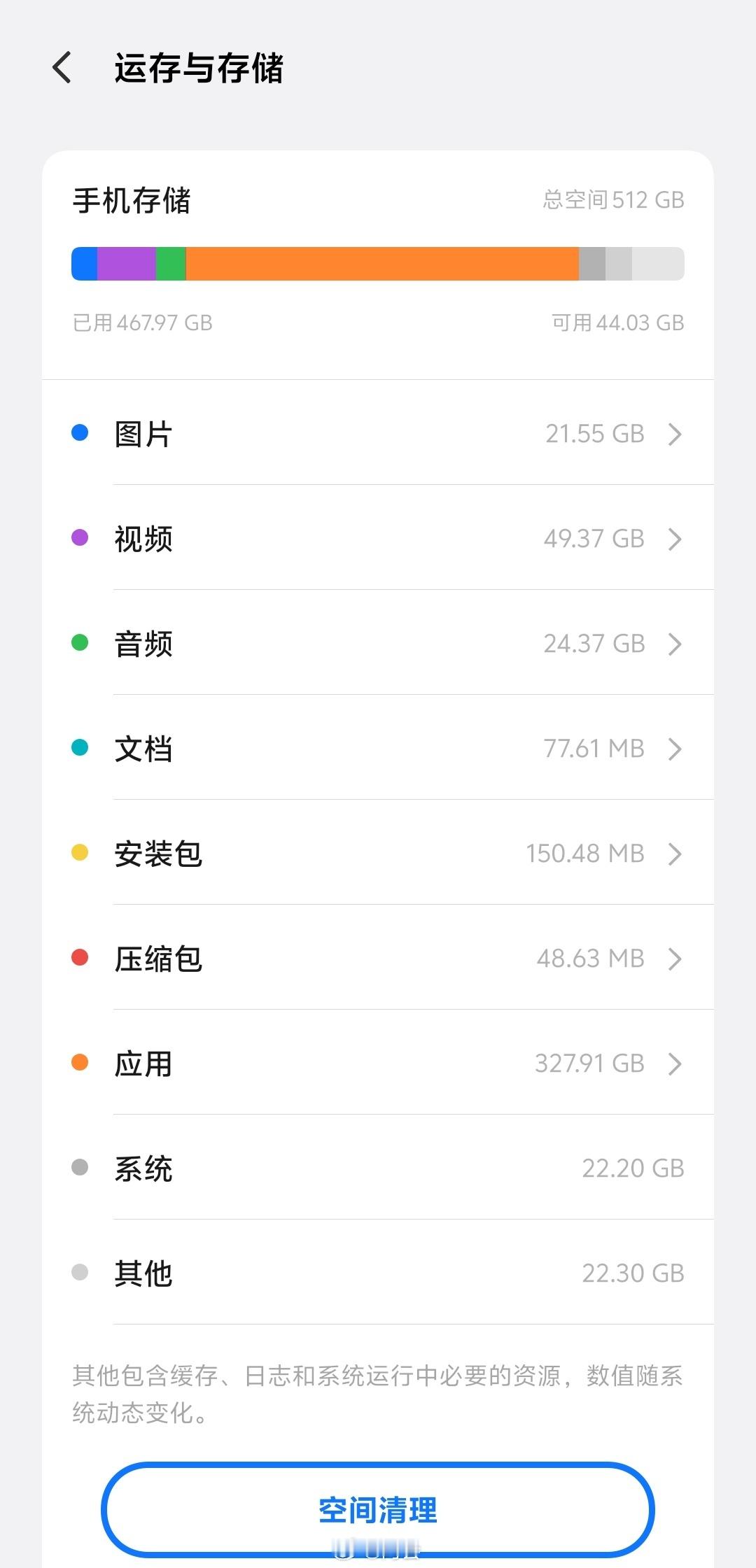 512G的手机我真的已经不够用了关键现在内存还越来越贵