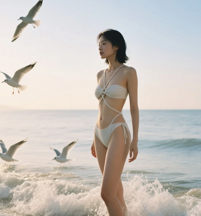 性感发射器！海滨泳装的纯欲美学公式