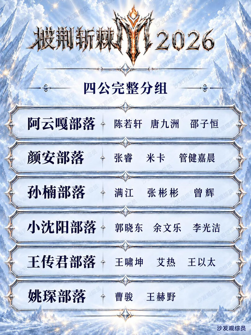 四公分组❗️是在精准拆队吧❗️王传君带王啸坤、艾热、王以太，说唱含量直接拉满；颜
