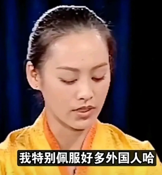 宁静早期采访说：“我特别佩服外国人，他们会讲好多种语言，可是我后来总结了下，我就