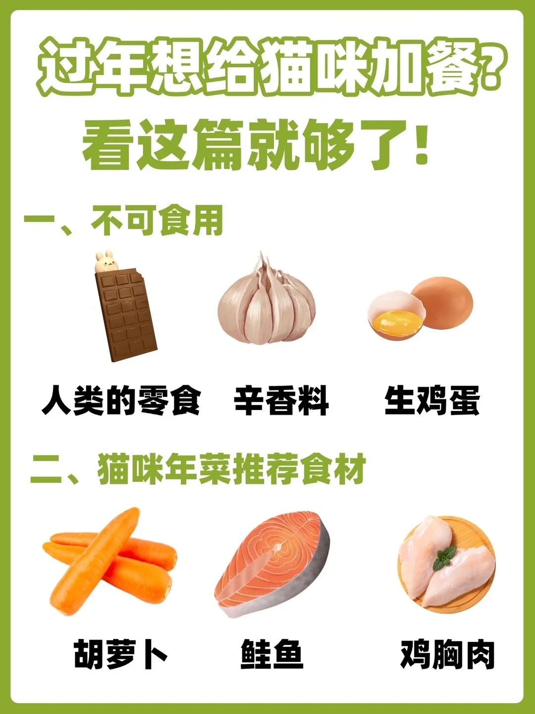 过年想给猫咪加餐？看这篇就够了！