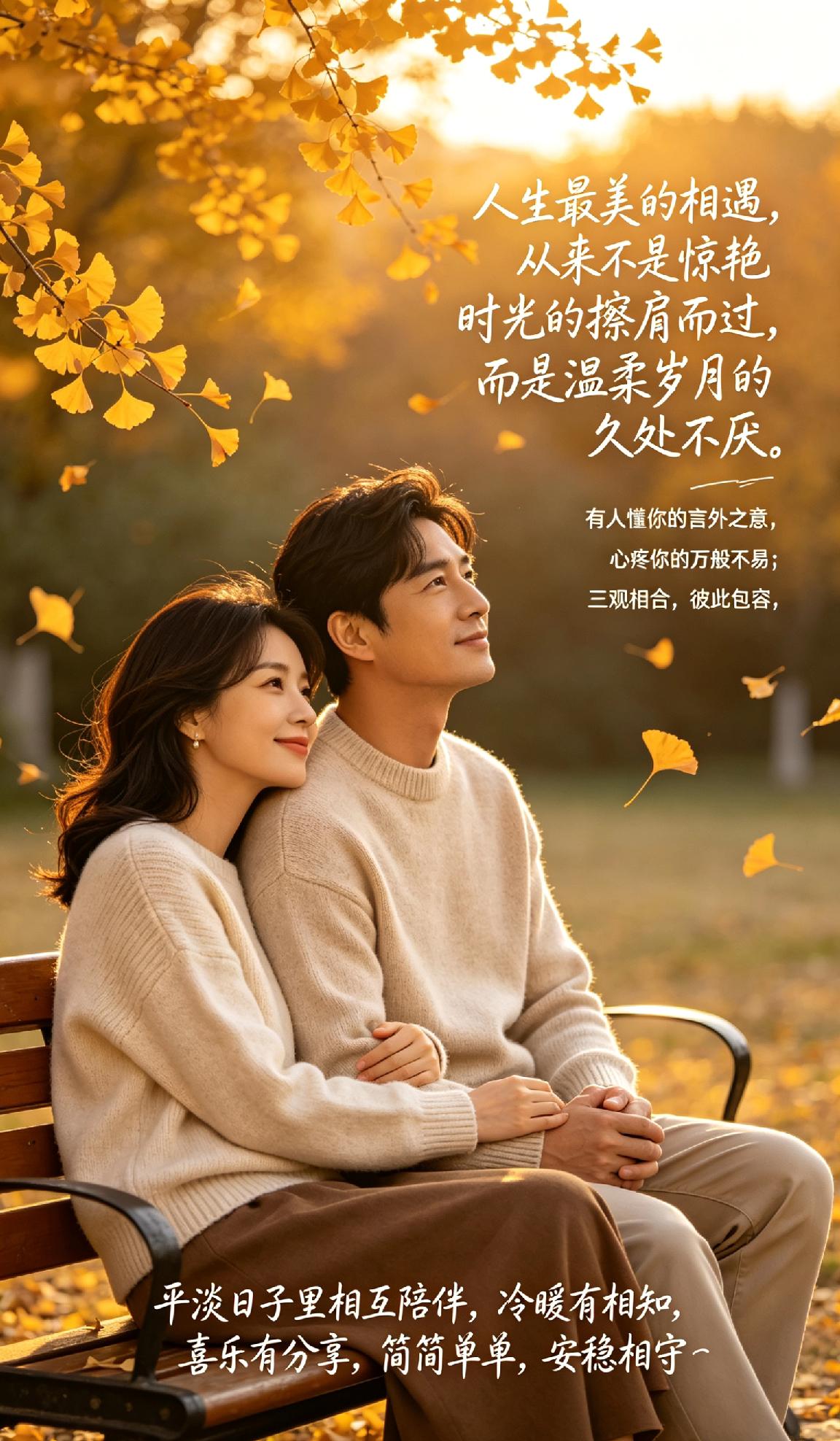 人生最美的相遇，从来不是惊艳时光的擦肩而过，而是温柔岁月的久处不厌。是有人