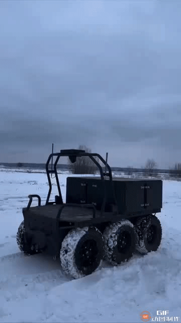 乌克兰已将RatelH投入战场，这是一种地面无人机，可携带并发射四架光纤FPV