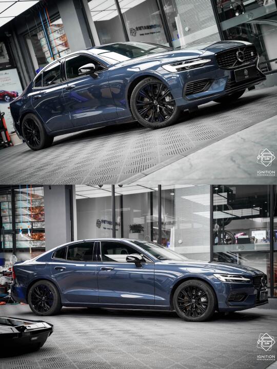 沃尔沃S60改装Inspeed TS6刹车+全车黑化