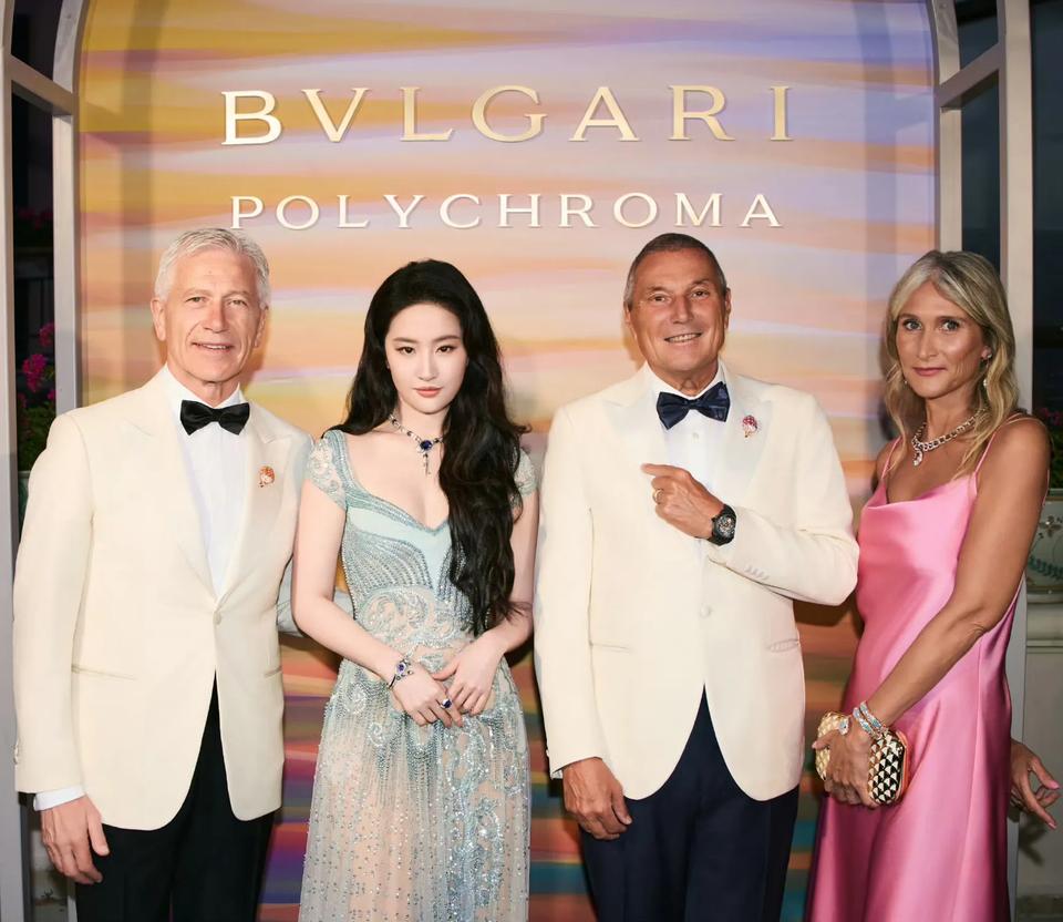 5月21日，@刘亦菲佩戴全新BVLGARI宝格丽POLYCHROMA瑰彩罗马高级