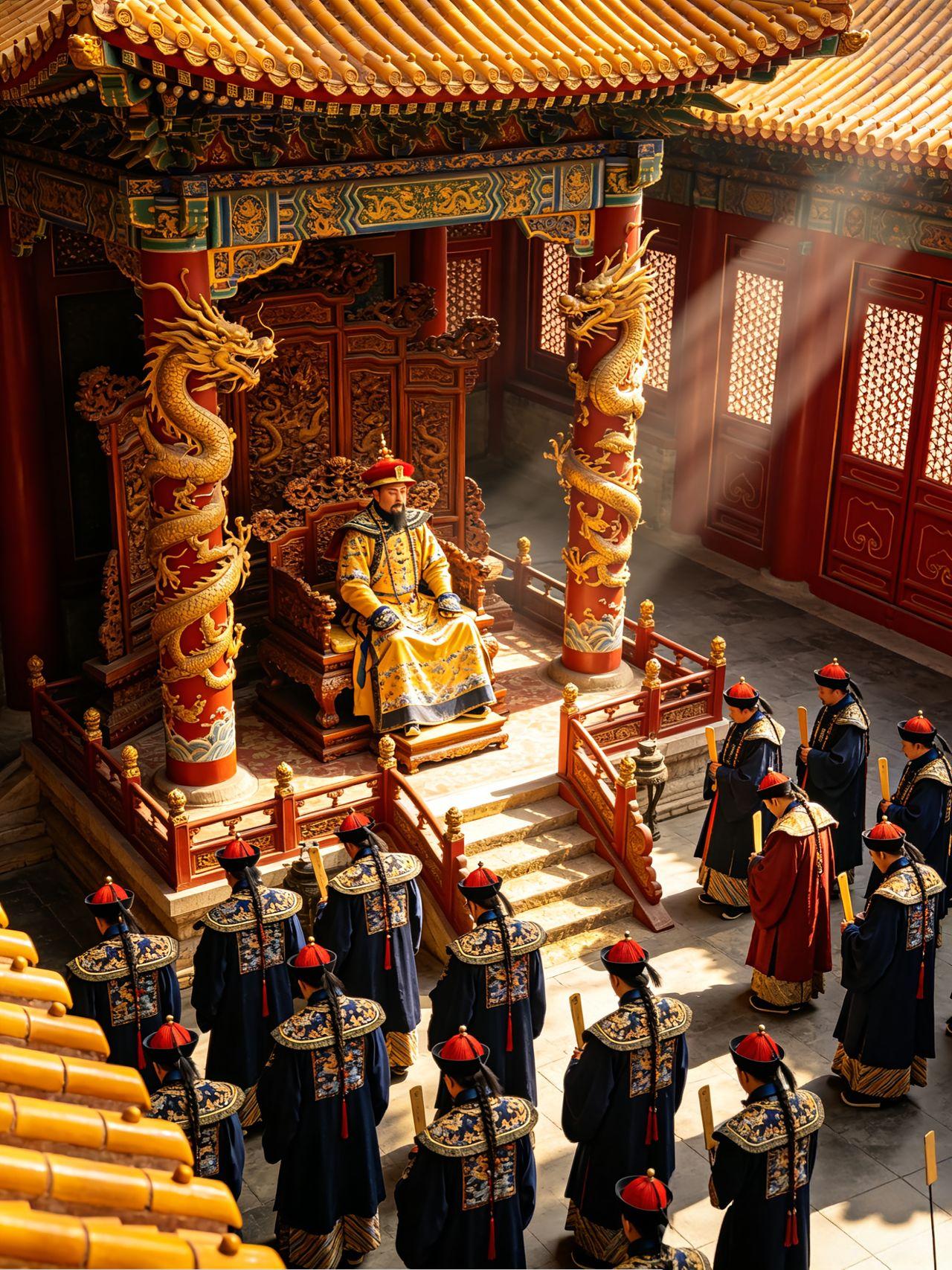 乾隆驾崩当天，嘉庆没动和珅。他摘了另一个人的顶戴花翎——福长安。这事儿搁现在