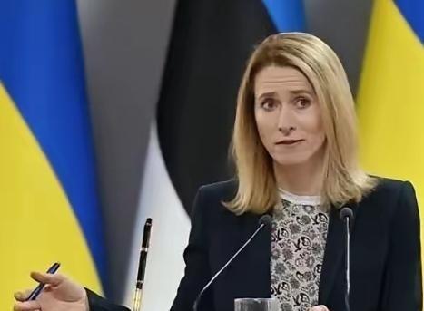 这才是变色龙！在泽连斯基表示乌克兰放弃加入北约的目标后，第二天欧盟美女外长卡拉斯