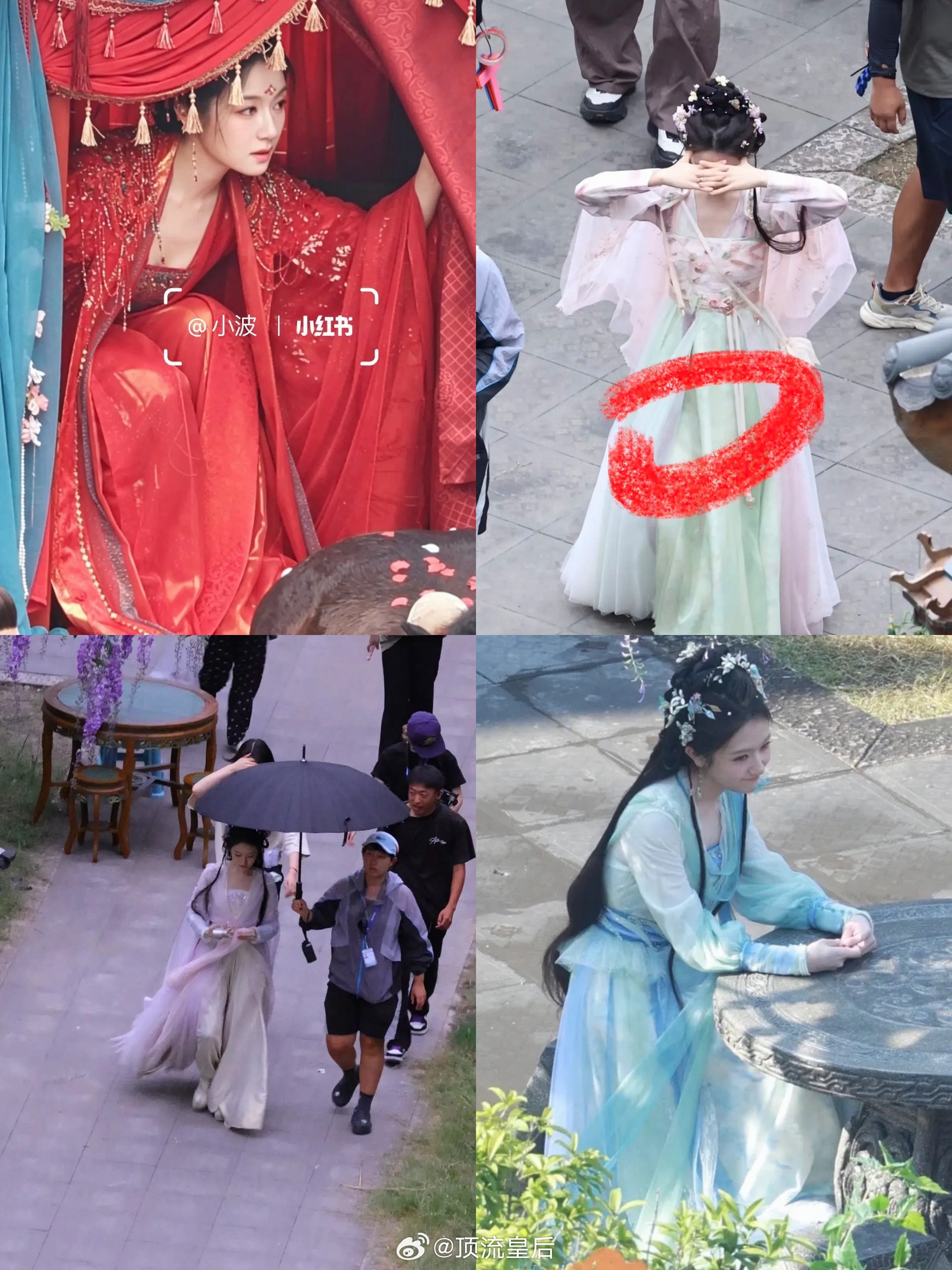 李兰迪千夜奇谭路透很好看，我感觉她蛮适合这种灵动飘逸的古装扮相，很明媚轻盈。​