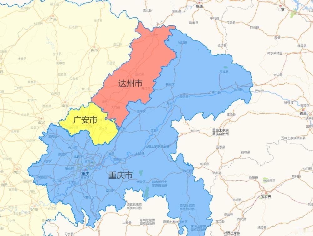 随着重庆都市圈把四川广安纳入并作为北部副中心，有人说，未来广安在行政上将划入重庆