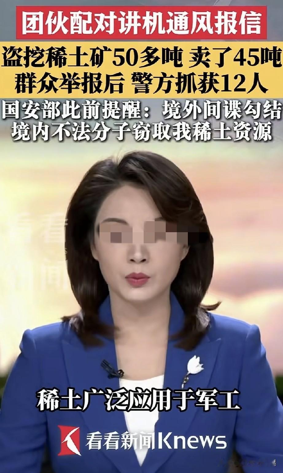 这种人必须严惩不贷，稀土可是战略物资，这些人为了发财，居然卖给国外间谍组织。盗