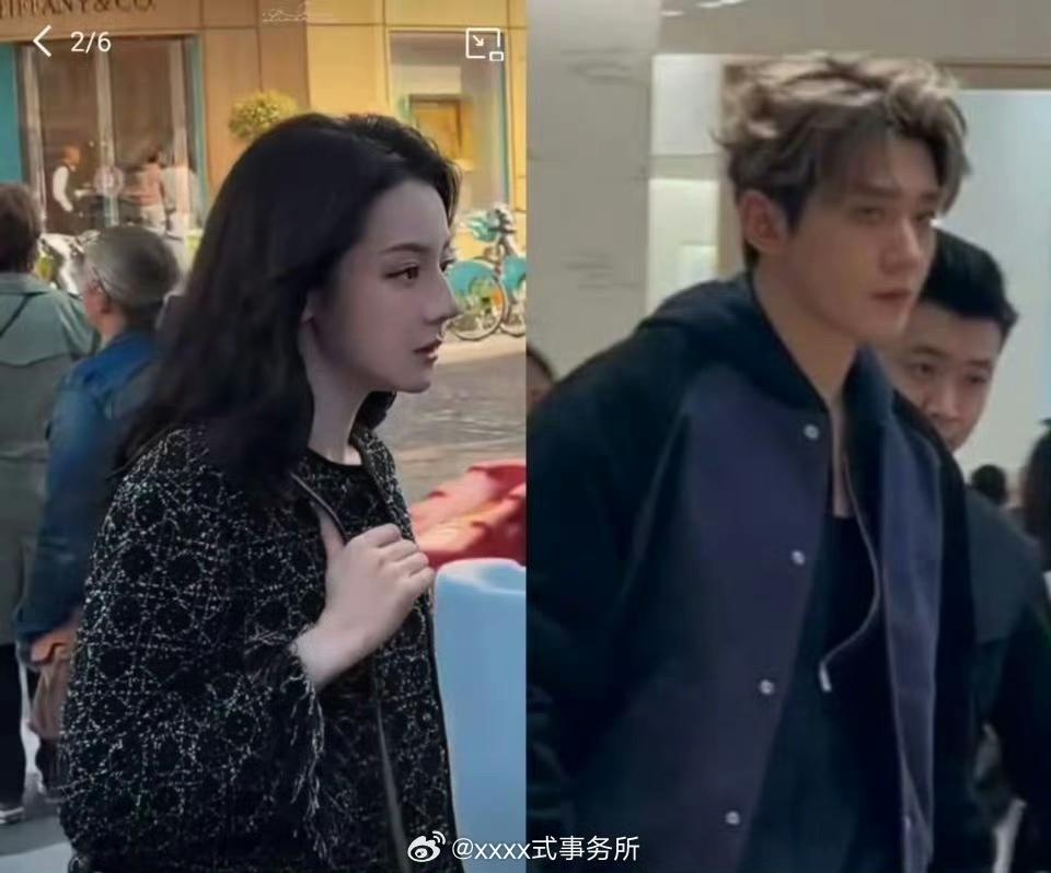 谁懂啊！巴黎同个街角偶遇热巴邓为，这是什么神仙运气！刷到有人在巴黎逛街，居