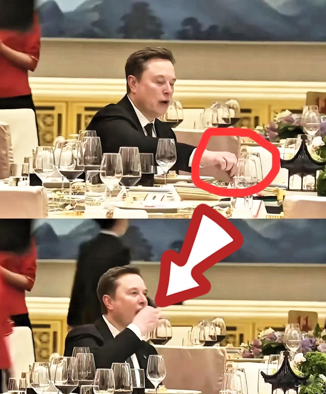 马斯克这次访华，最受关注的不是那几百亿的合作大单，反倒是国宴上他“偷吃”凉菜的照