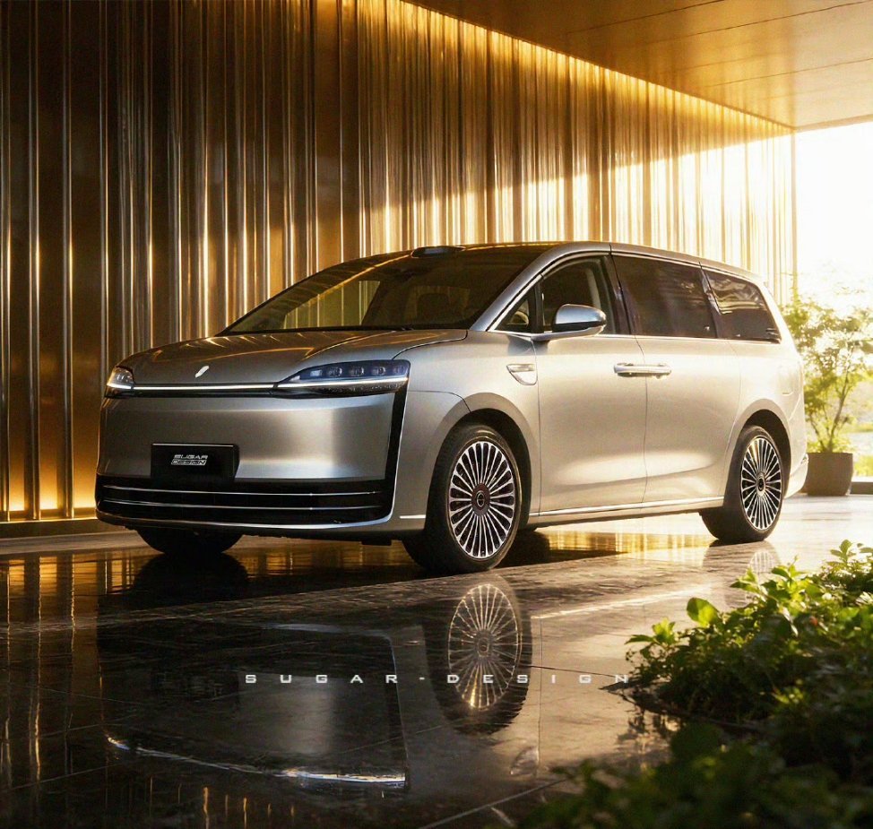 明年鸿蒙智行的开年钜作，智界V9已经看过了，受限于保密协议，就说能说的外观是简约