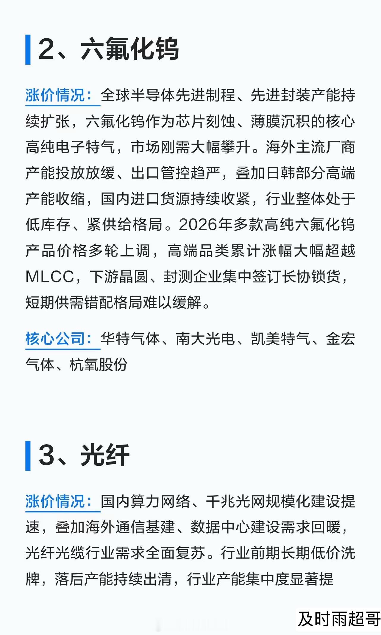 比MLCC涨价还凶的八大硬科技材料