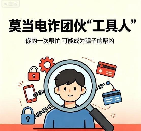 《电诈手段持续“变种”！小心沦为电诈团伙“工具人”》张某根本没想到，所谓的热心陌