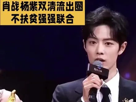 肖战杨紫清流出圈，不扶贫强强联合