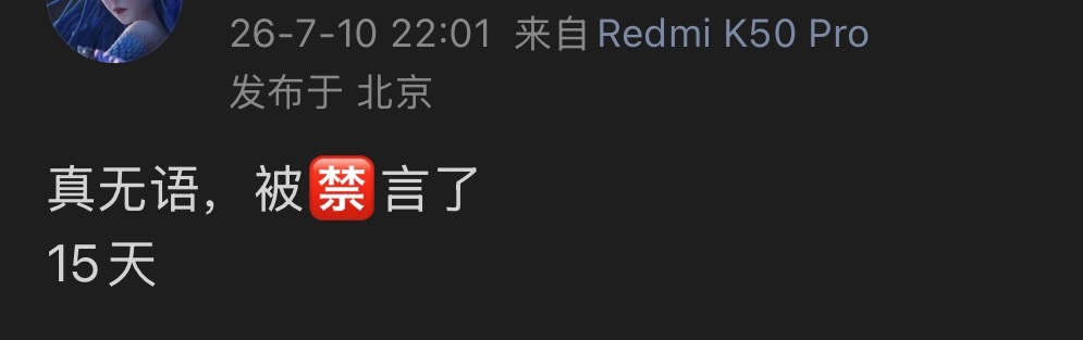 人家俩只是被禁言了，ok？搞不懂🦐乱造谣啥