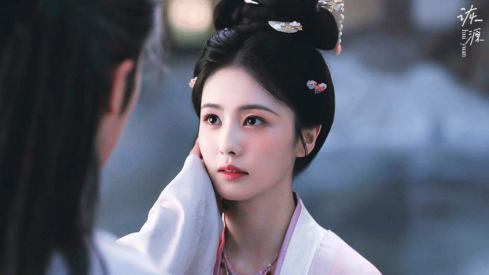 白鹿《莫离》叶璃/动图▷EP35-05粉衣（粉白）-廊下走推开门美丽