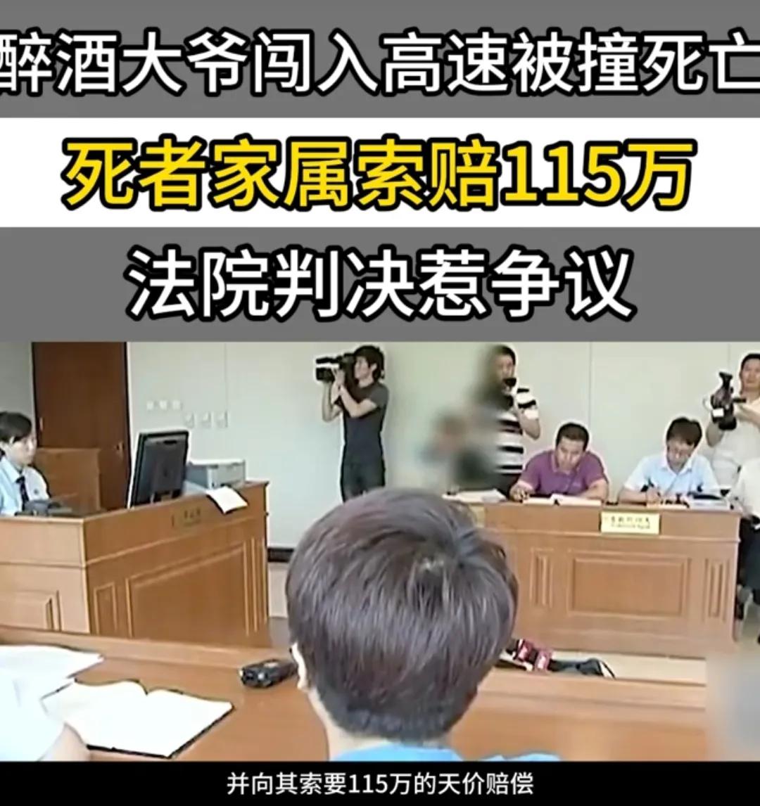 “索赔106万合理吗”？北京朝阳，61岁大爷醉酒后翻越围栏闯入高速，结果先被一辆