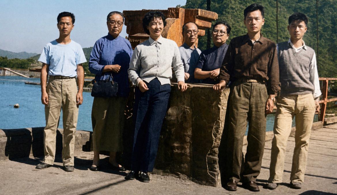 1958年中国台湾台北，幽禁中的张学良难得一次外出游玩，因此亲手拍下照片留念。