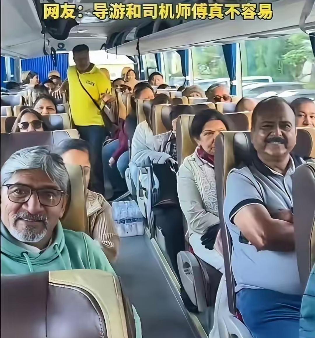 印度来华旅游天团！导游和司机师傅太不容易了…千叮咛万嘱咐，不可以随地方便、脱