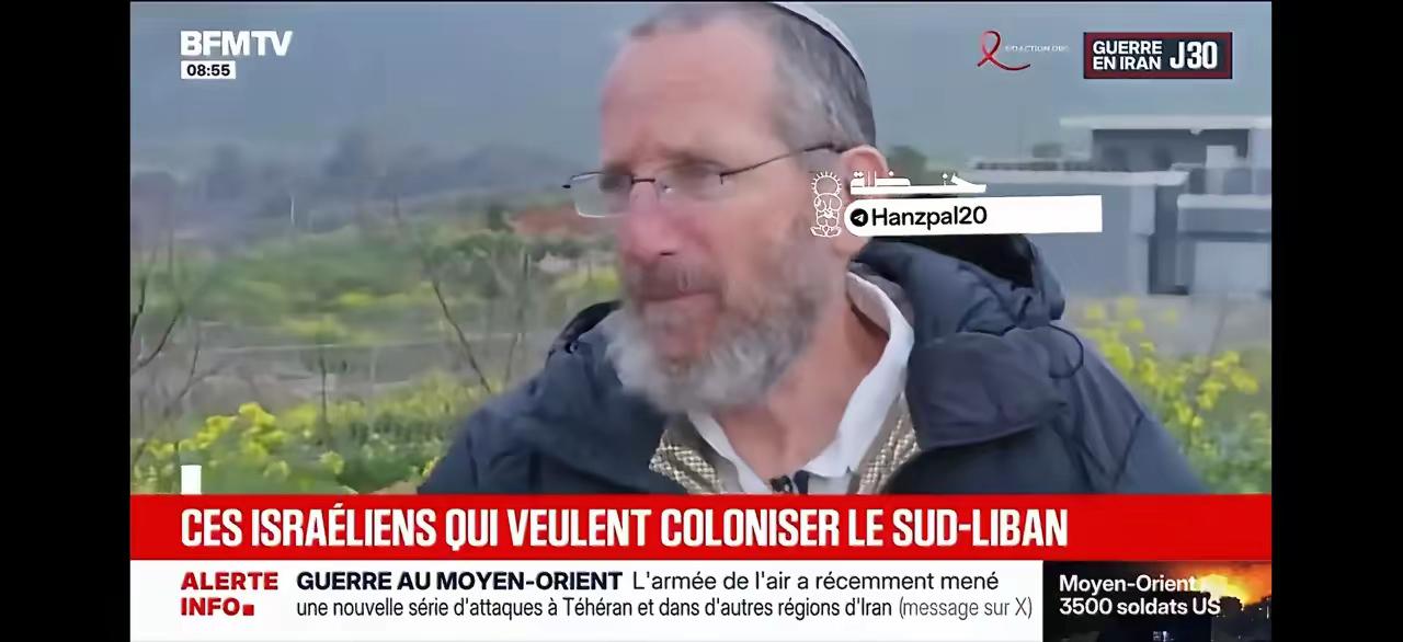 法国媒体BFMTV采访一位以色列老头，问他对以军入侵黎巴嫩怎么看。以色列老头