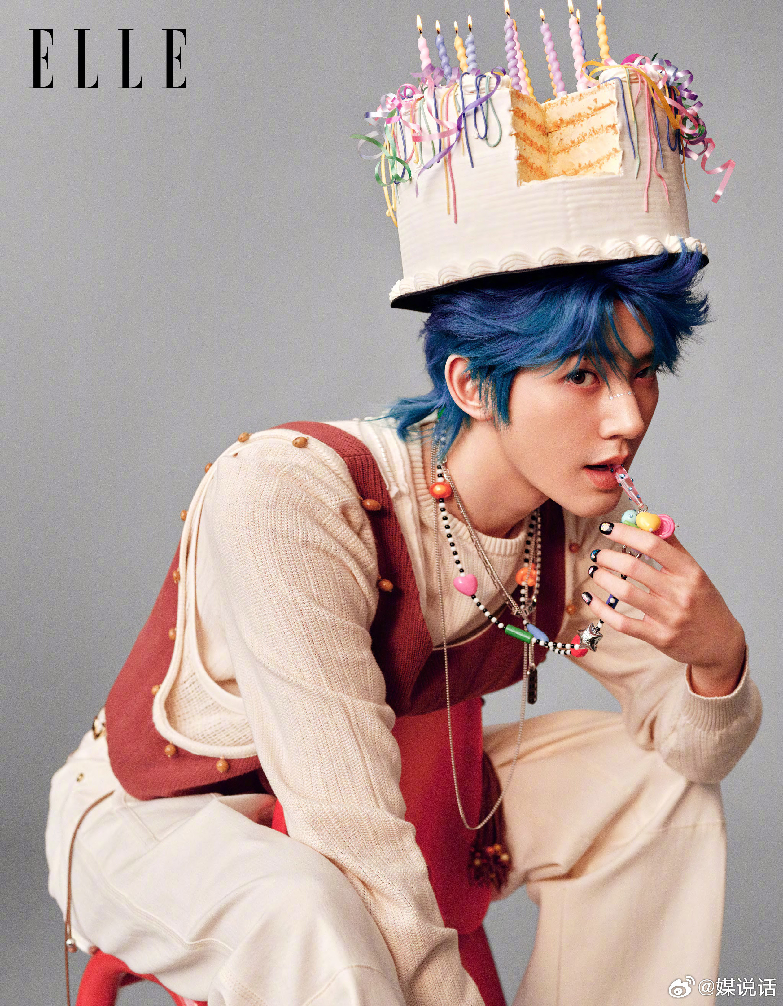 回看邓为去年首本五大杂志《ELLE》的含金量，Dior双线邀封，不仅拿到Dior