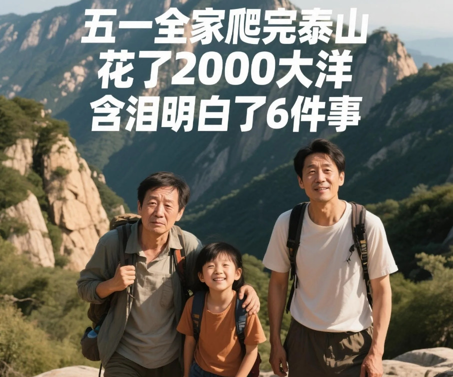 五一全家爬完泰山，花了2000大洋，含泪明白了6件事！门票加索道直接干到四