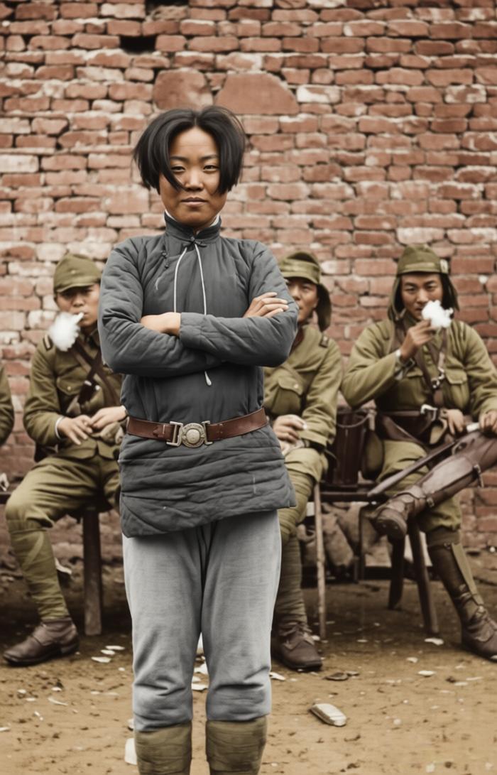 这张老照片，是抗战时期中国军民宁死不屈的精神图腾，定格了游击队战士成本华赴死前的