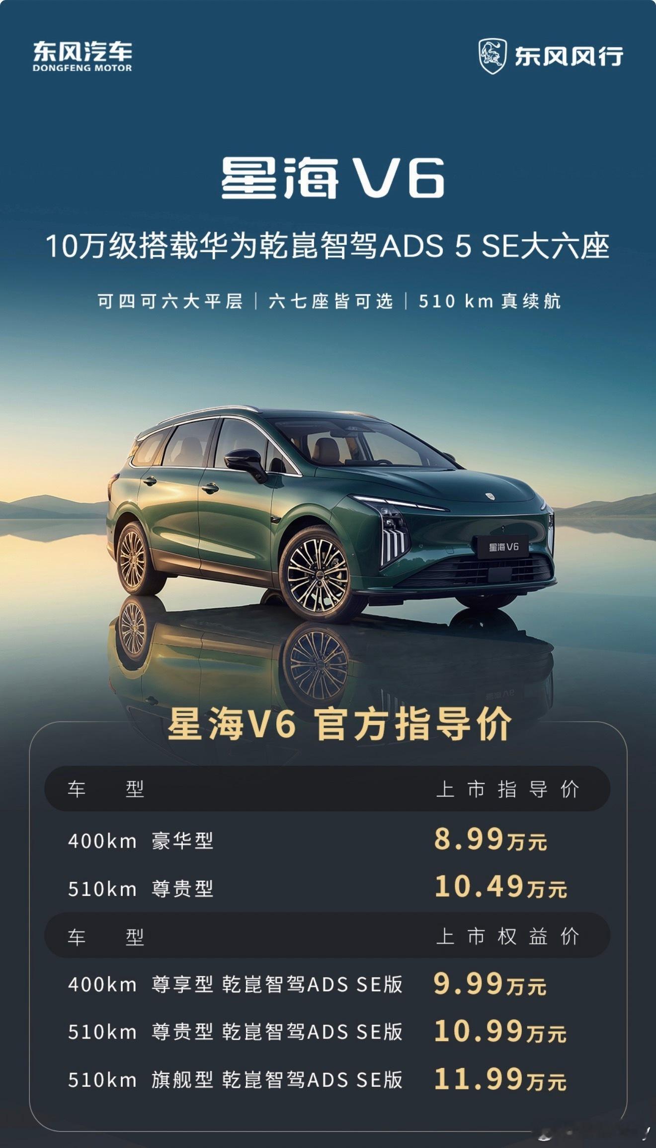 带华为乾崑智驾的大六座，只要9.9万起！就最后这句，放一年前谁信？华为ADS