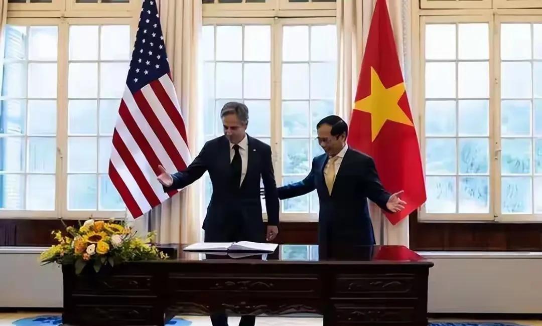 越南刚跟美国签了个看着挺憋屈的协议，美国对越南货收20%关税，越南对美国货却零关