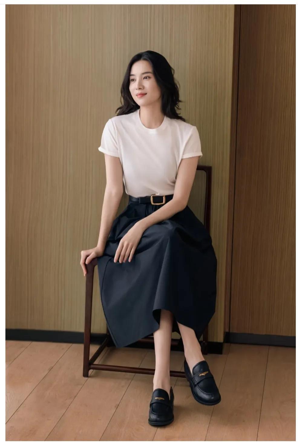宋佳，把鞋子换成帆布鞋感觉更搭一点。