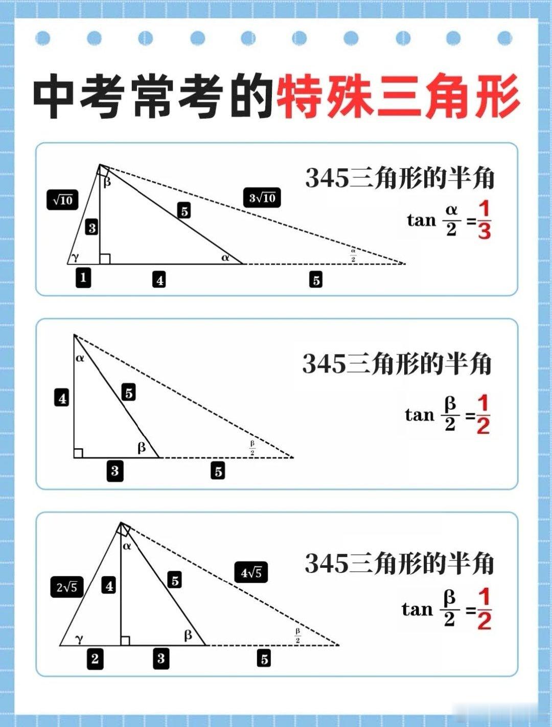 中考数学常考的特殊三角形​
